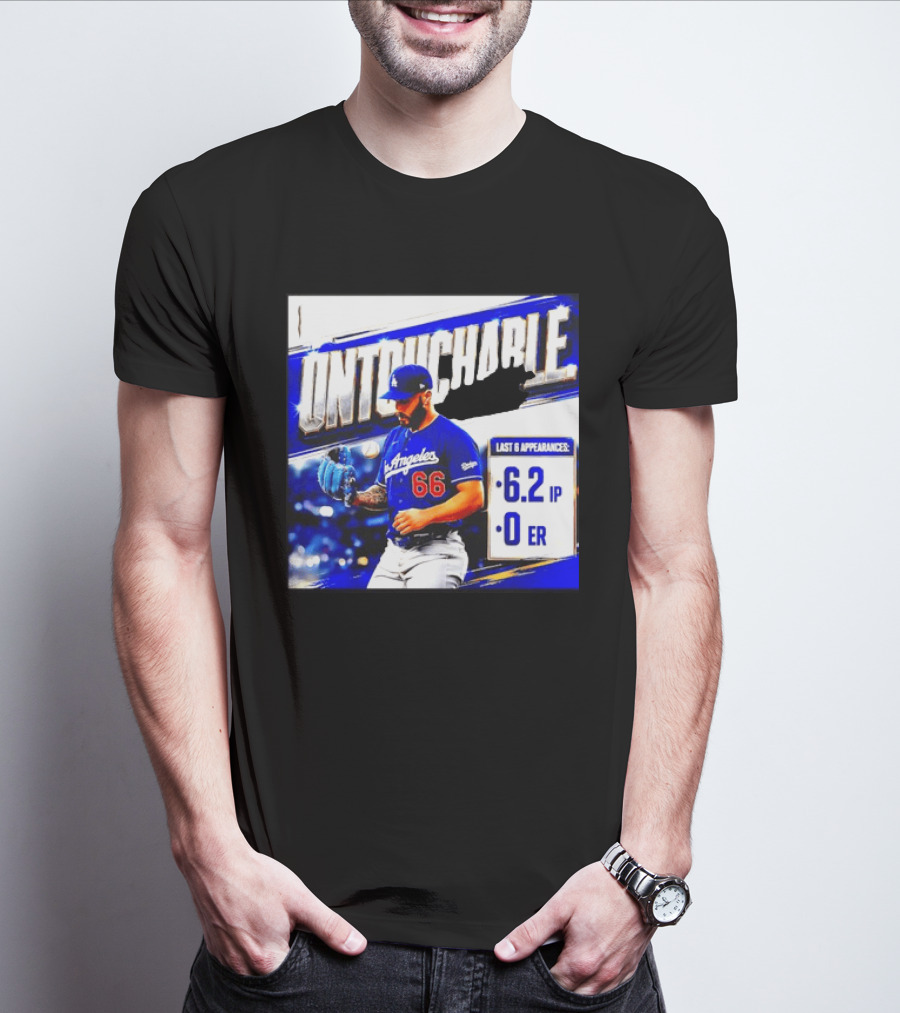 Los Angeles 66 Untouchable Last 6 Appearances 6.2IP 0ER T-Shirt