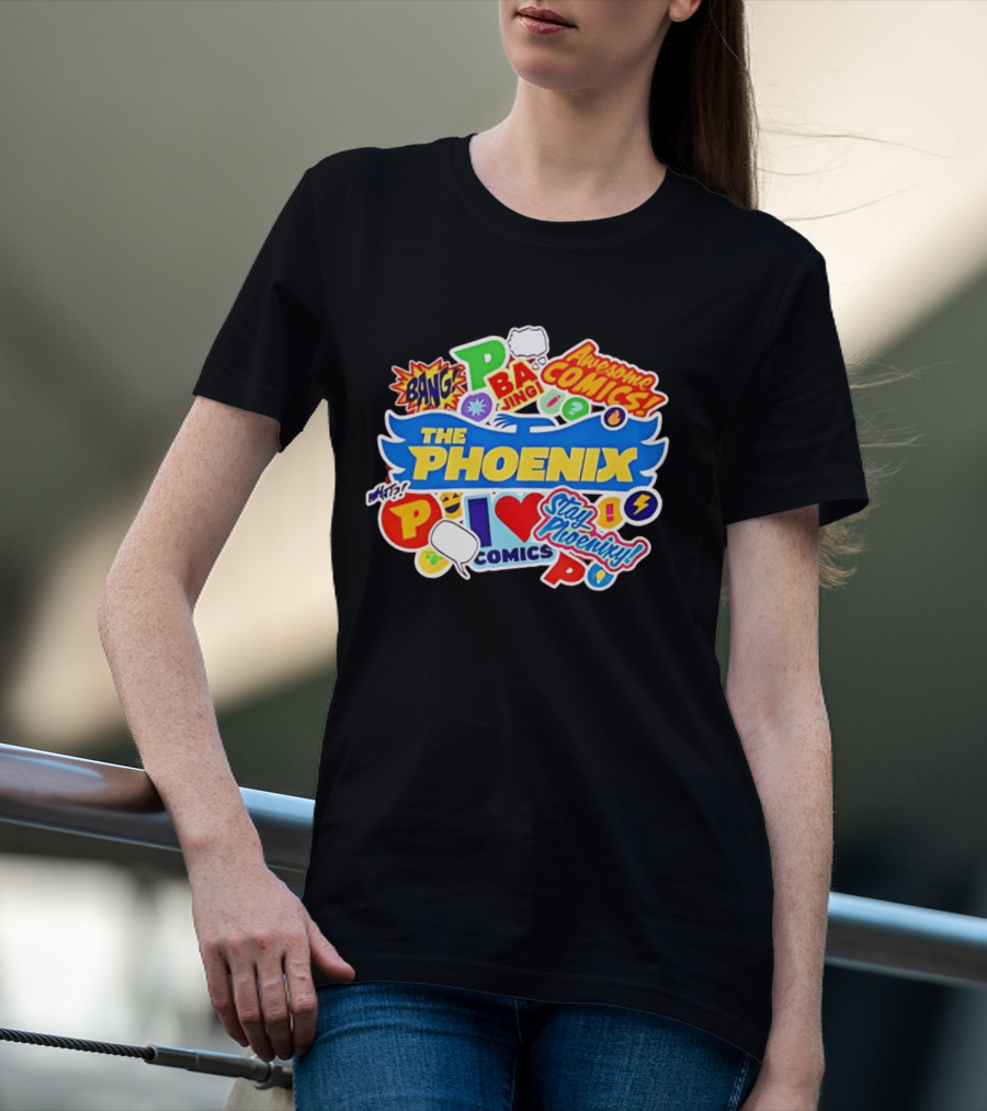 The Phoenix Awesome Comics Stay Phoenix I Love Comics Ba Jing Bang T-Shirt