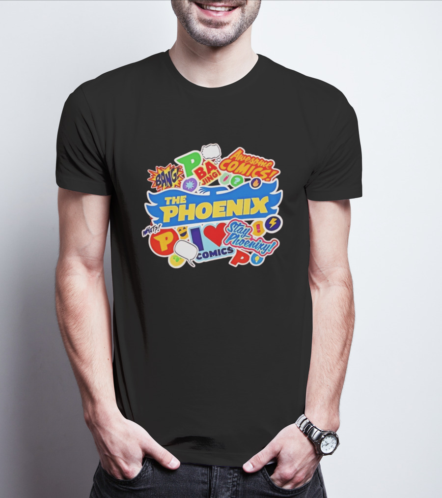 The Phoenix Awesome Comics Stay Phoenix I Love Comics Ba Jing Bang T-Shirt