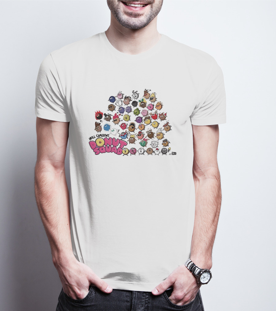 Mel Chenas Donut Squad Cute And Colorful Animated Characters T-Shirt