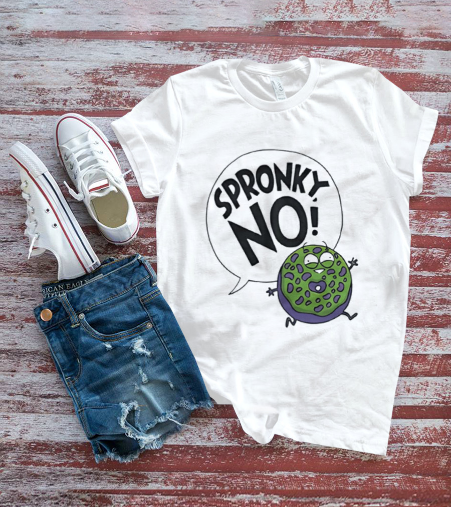 Donut Squad Spronky No Green Cartoon Doughnut T-Shirt