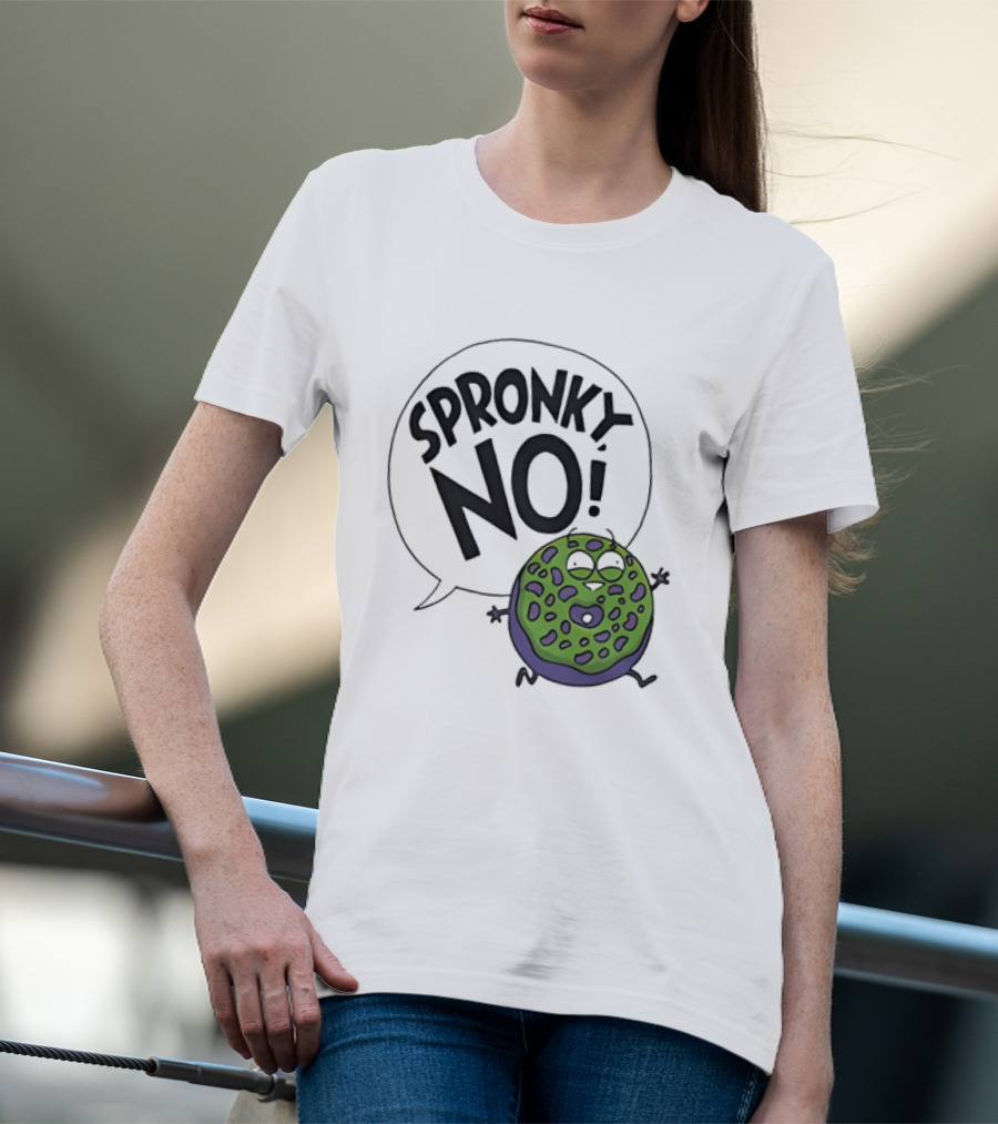 Donut Squad Spronky No Green Cartoon Doughnut T-Shirt