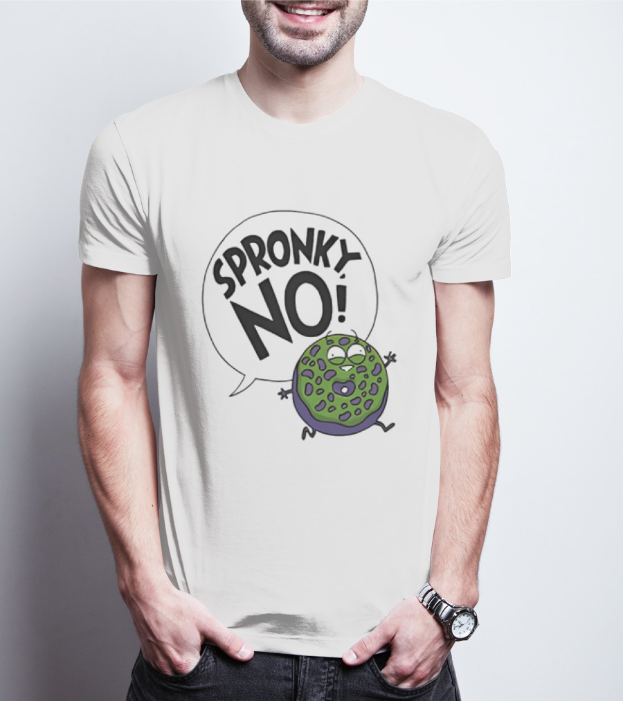 Donut Squad Spronky No Green Cartoon Doughnut T-Shirt