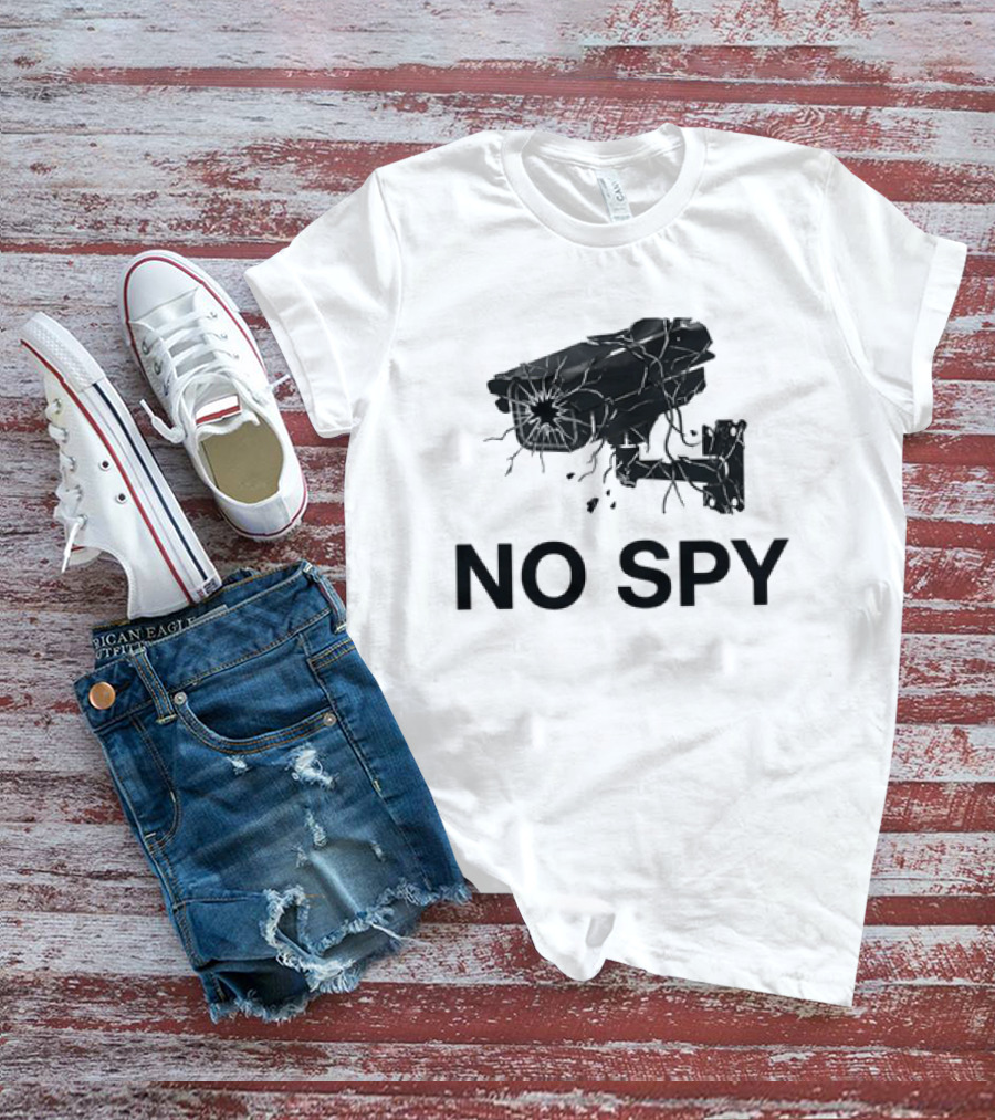 No Spy Surveillance Camera Privacy Anti Surveillance Gadsden Flag T-Shirt
