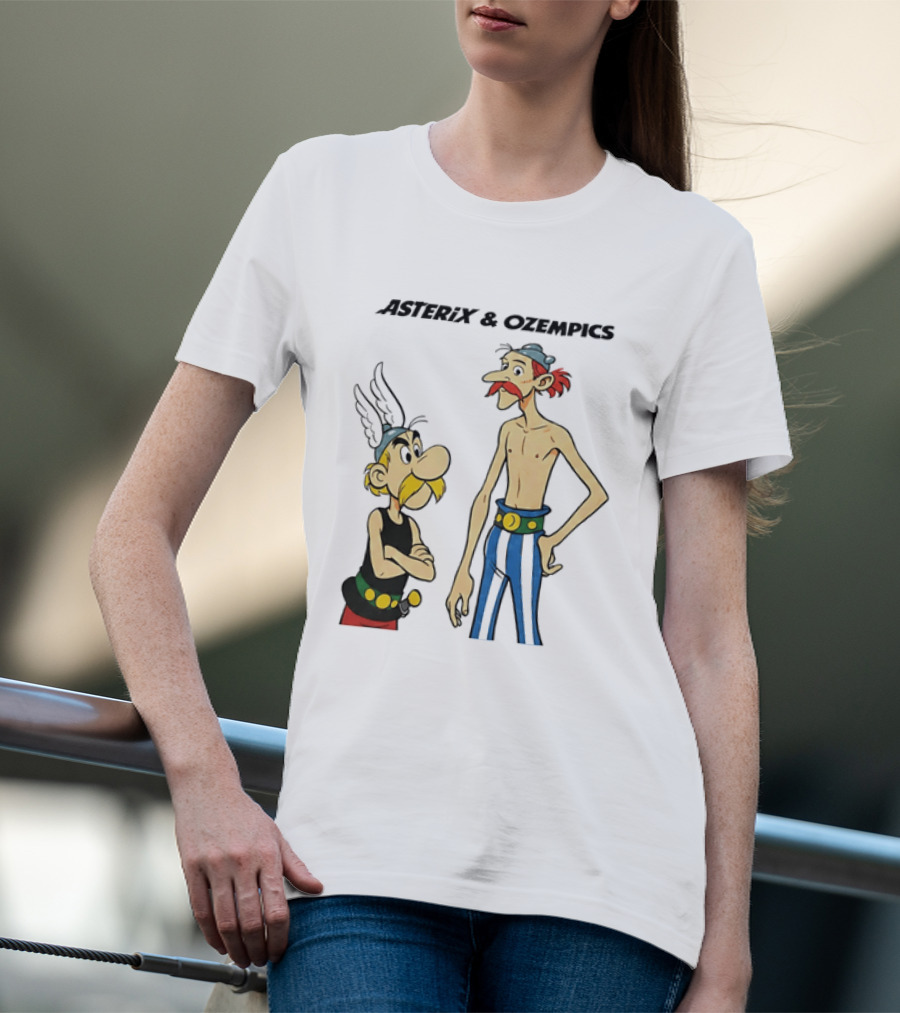 Asterix And Ozempics Thin Obelix Comic T-Shirt