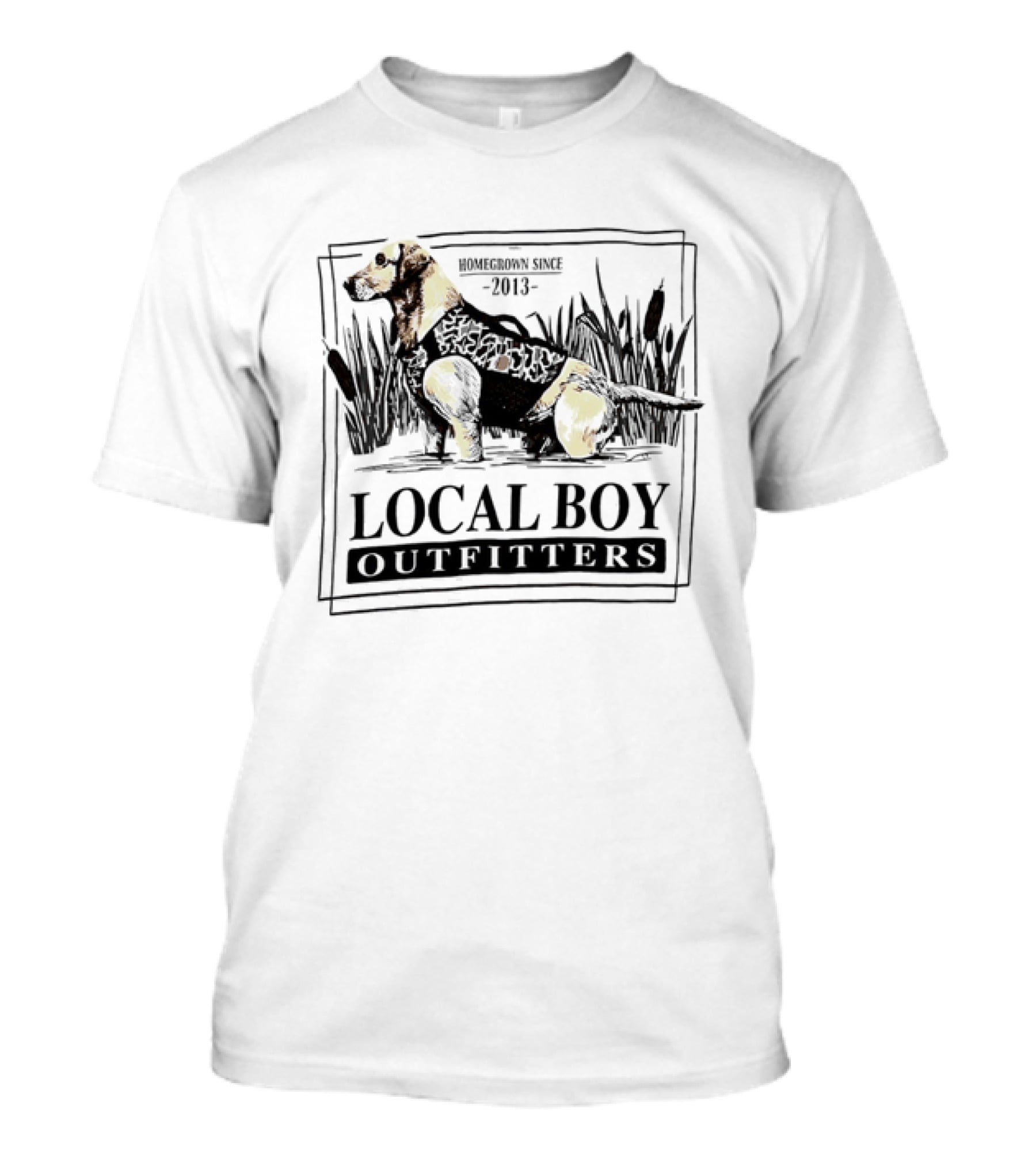 Homegrown Since 2013 Local Boy Outfitters Hunting Retriever T-Shirt