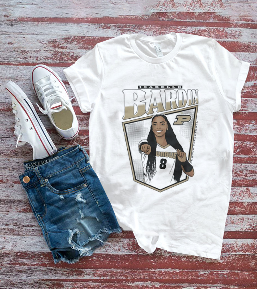 Bardin Purdue Boilermakers Number 8 Player T-Shirt
