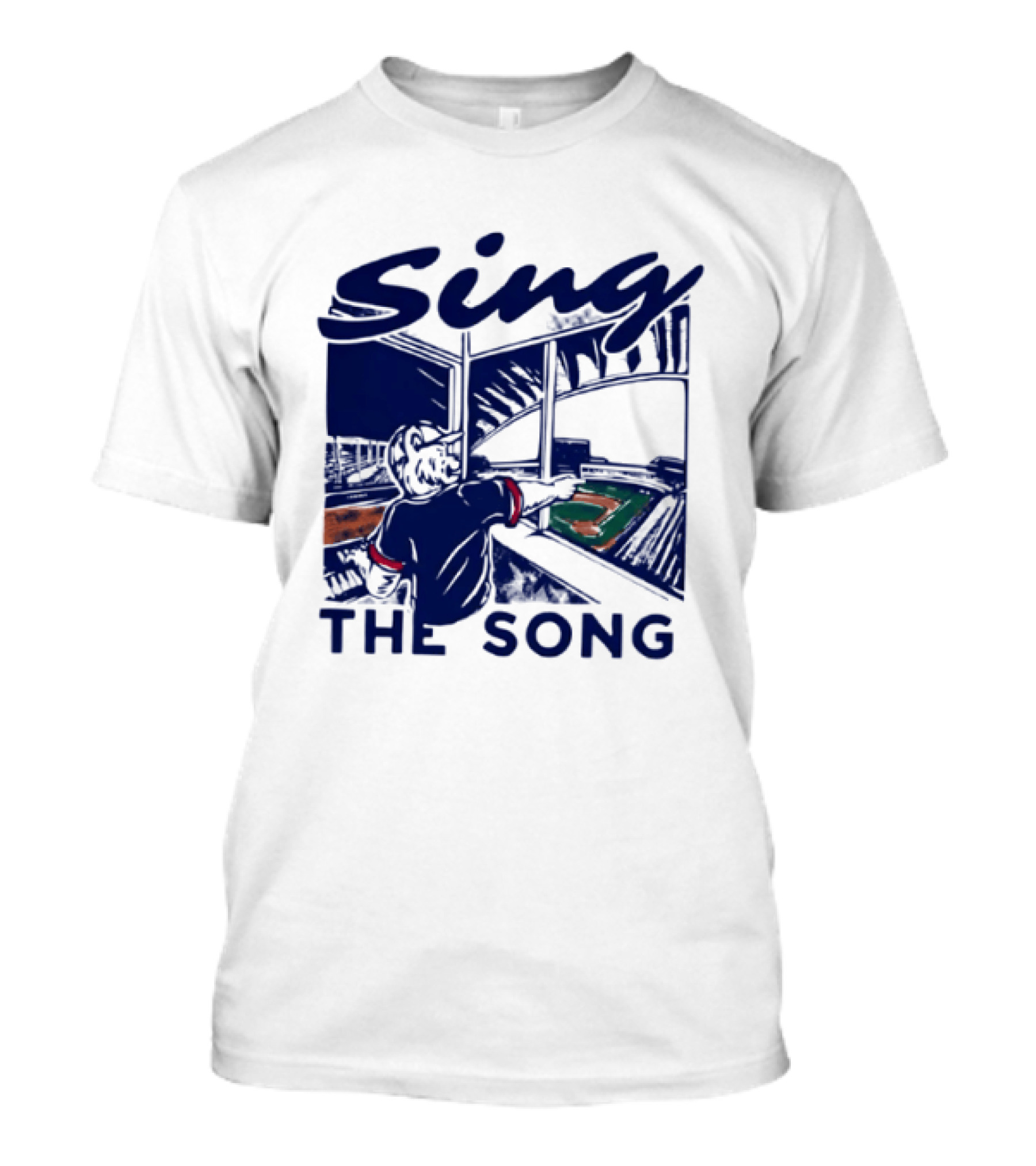 Sing The Song Chicago Cubs Clark The Cub Baseball Stadium Music T-Shirt