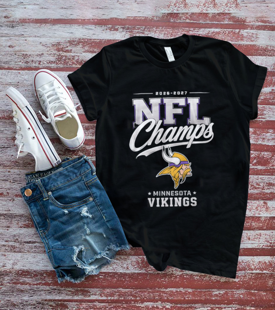 2026 2027 NFL Champs Minnesota Vikings T-Shirt