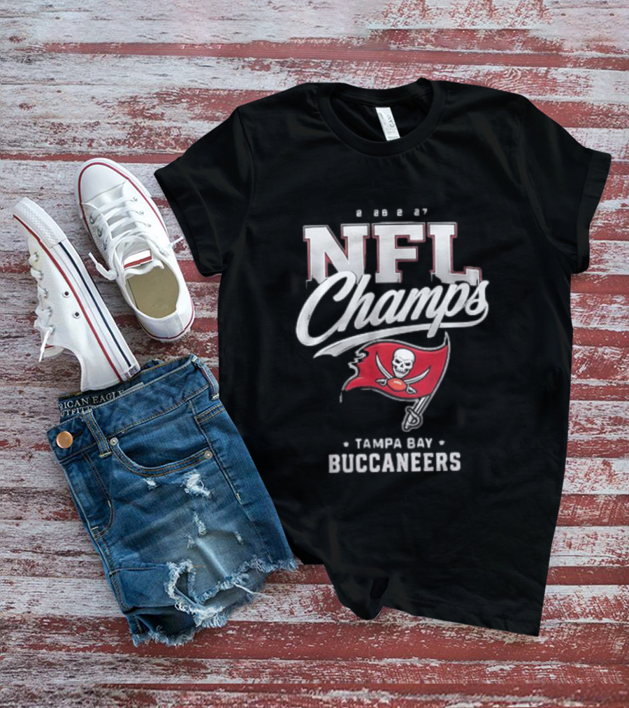 2026 2027 NFL Champs Tampa Bay Buccaneers T-Shirt