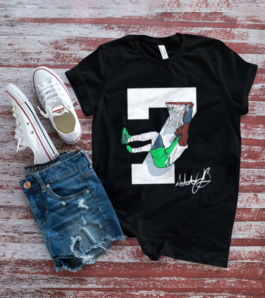 Boston Celtics Dunking Number 7 AthleticJb T-Shirt