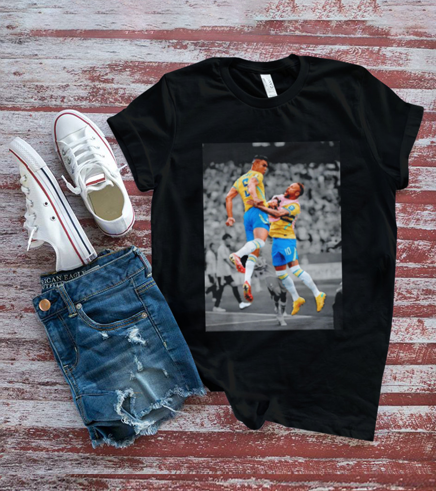 Casemiro Neymar Brazil Soccer Celebration World Cup 26WC T-Shirt