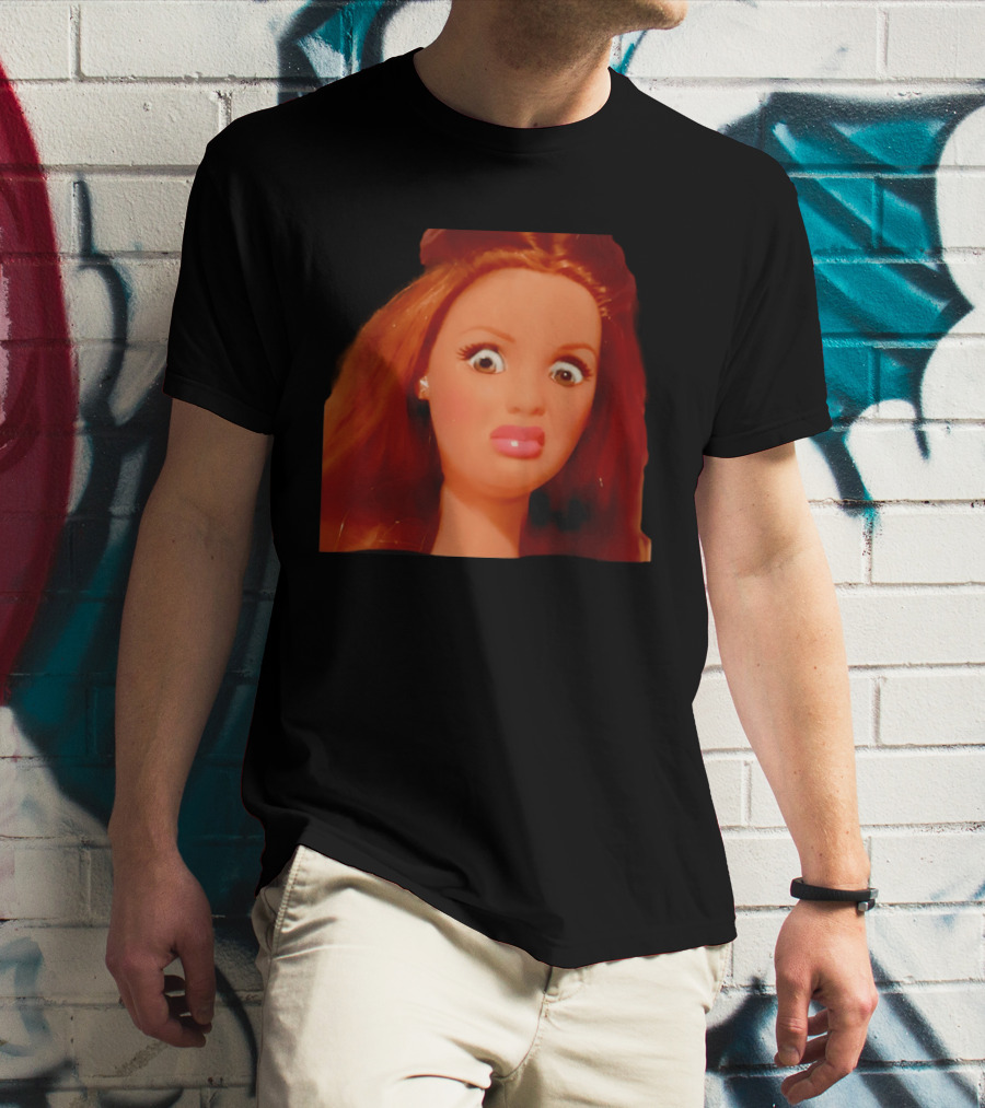 Disgusted Doll Meme Funny Barbie Expression T-Shirt