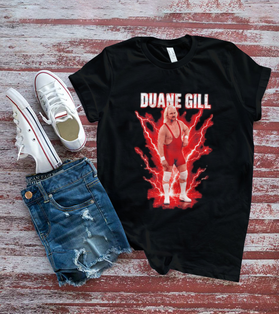 Duane Gill Professional Wrestling Wrestler Red Lightning Outfit T-Shirt