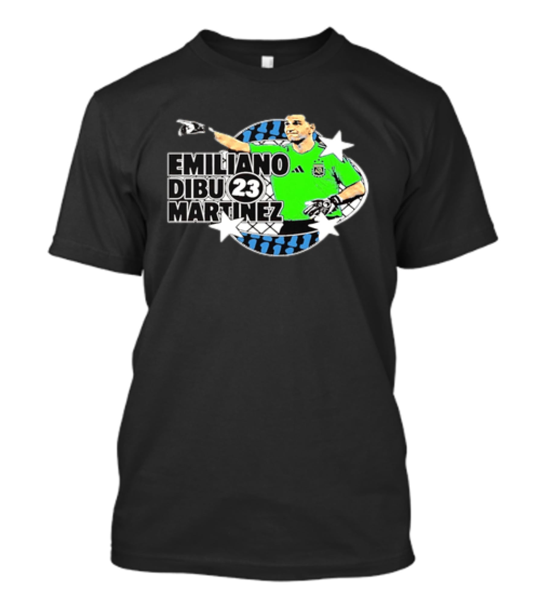 Emiliano Dibu Martinez 23 Argentina National Team Bootleg Stars Net T-Shirt