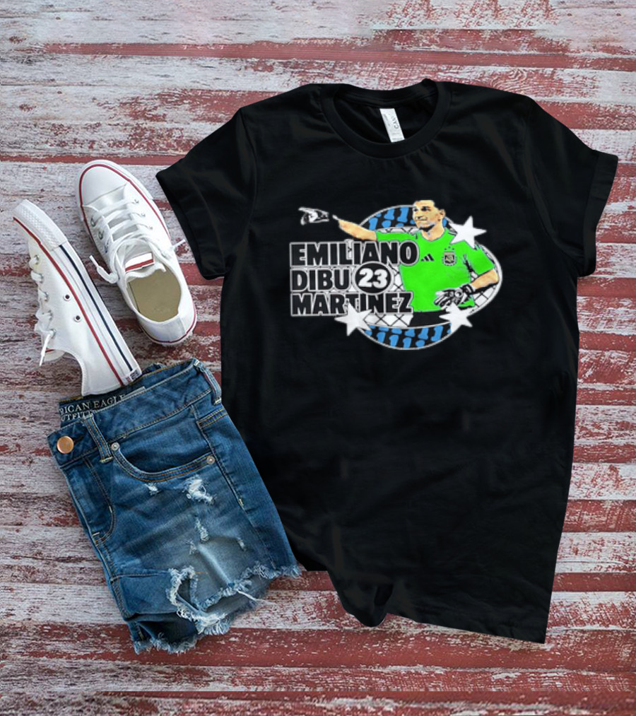 Emiliano Dibu Martinez 23 Argentina National Team Bootleg Stars Net T-Shirt