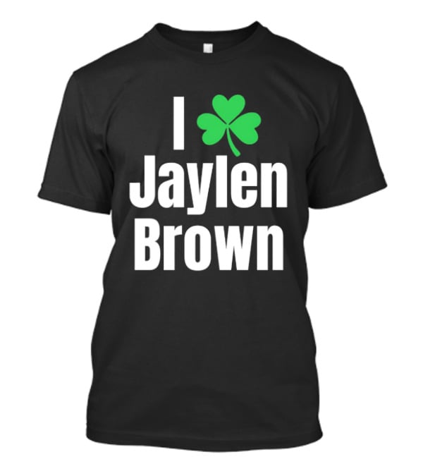 St. Patrick's Day Celtics I Heart Shamrock Jaylen Brown T-Shirt