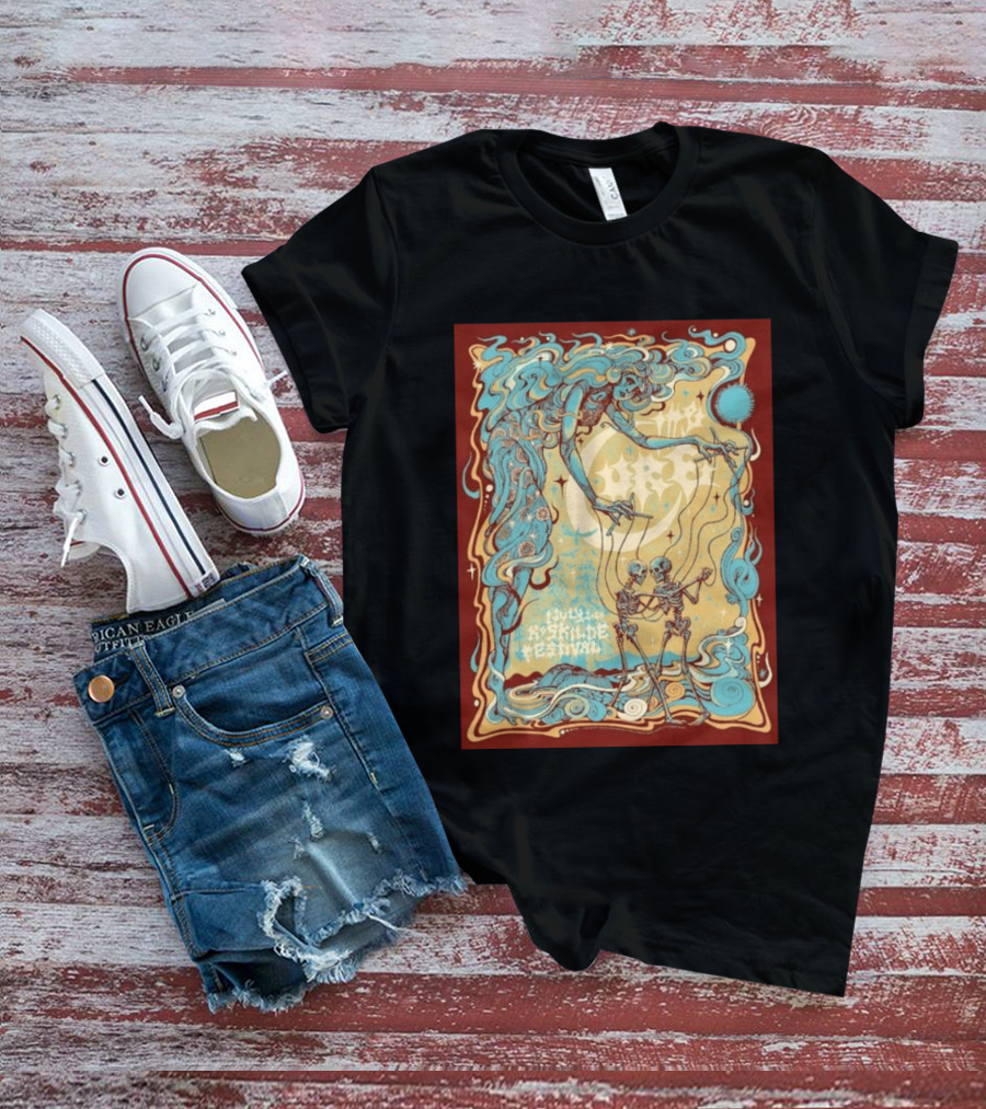 July Roskilde Festival 2026 Skeleton Puppet T-Shirt