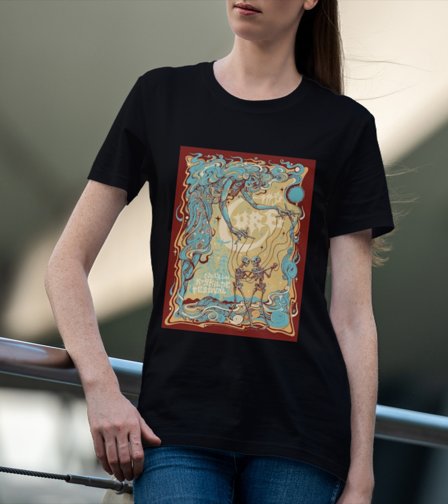 July Roskilde Festival 2026 Skeleton Puppet T-Shirt