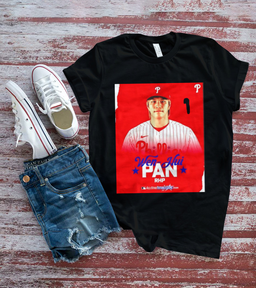 Wen Hui Pan Philadelphia Phillies RHP 2026 MLB All Star Futures Game T-Shirt