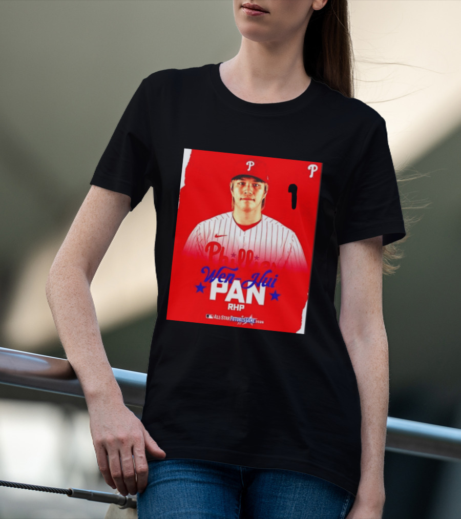 Wen Hui Pan Philadelphia Phillies RHP 2026 MLB All Star Futures Game T-Shirt