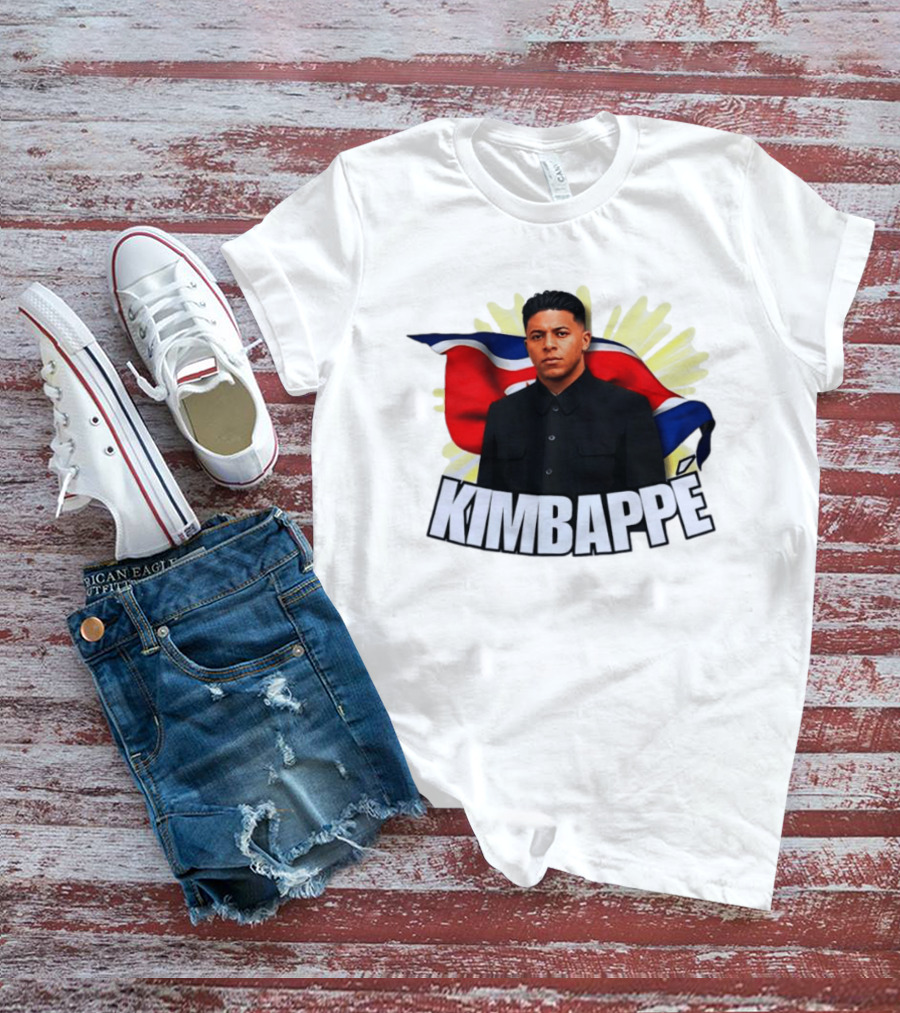 Kimbappé North Korea Leader Red Flag Fusion T-Shirt