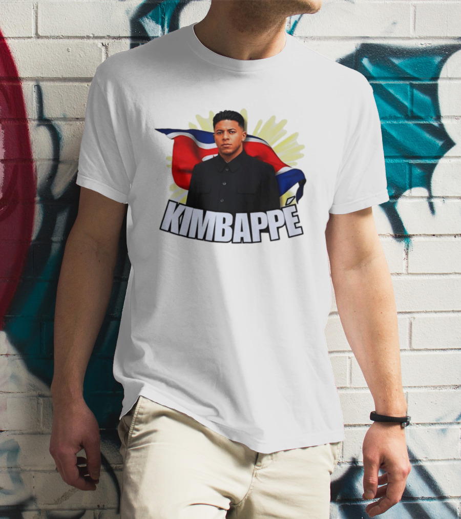 Kimbappé North Korea Leader Red Flag Fusion T-Shirt