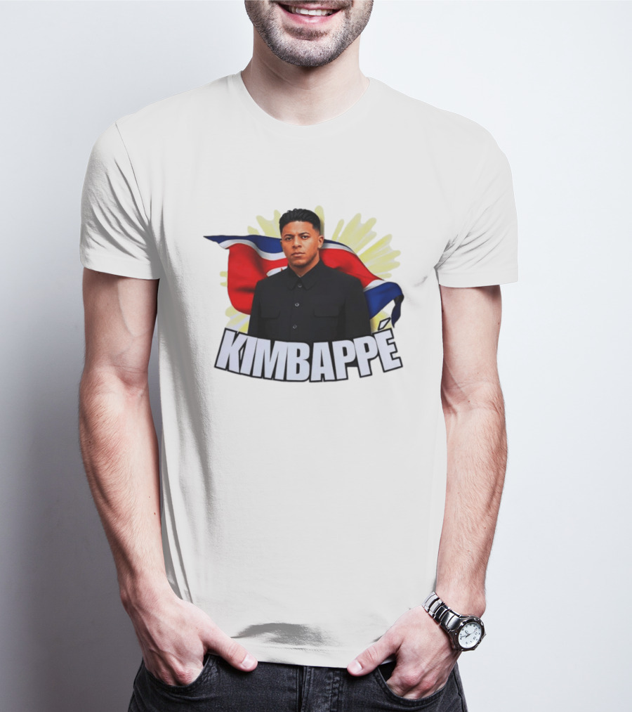 Kimbappé North Korea Leader Red Flag Fusion T-Shirt