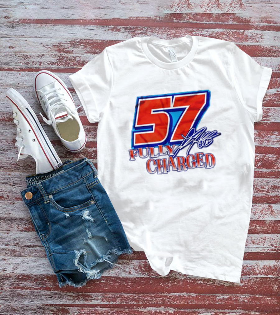 Kyle Larson 57 Fully Charged Hendrick Motorsports Racing Fan T-Shirt