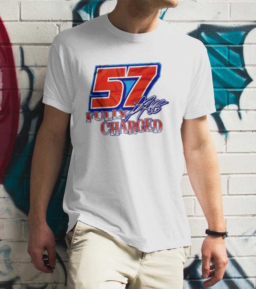 Kyle Larson 57 Fully Charged Hendrick Motorsports Racing Fan T-Shirt