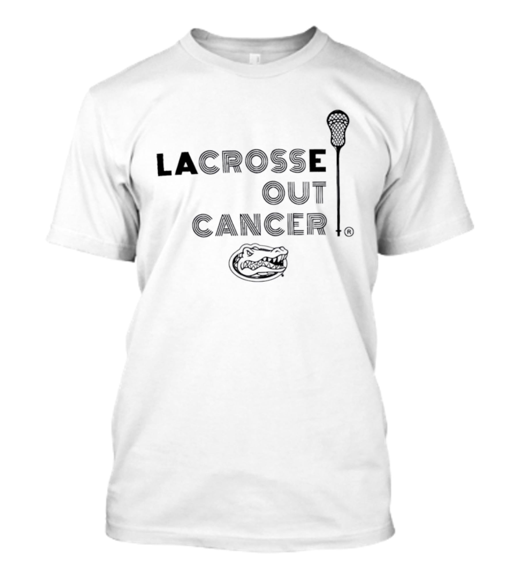 Lacrosse Out Cancer Florida Gators Lacrosse Awareness T-Shirt