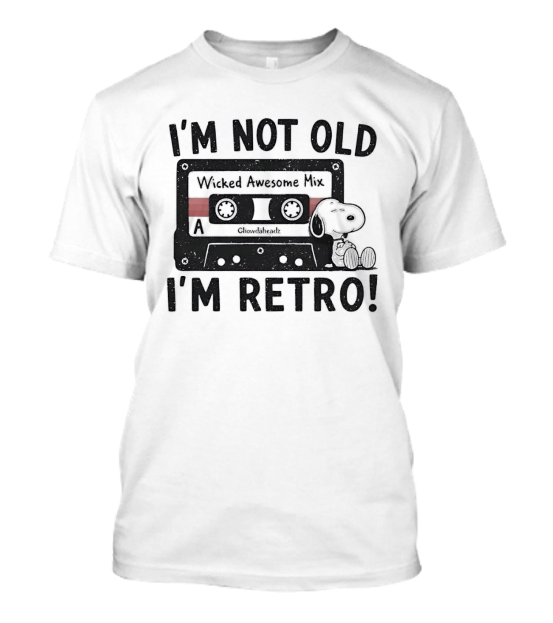 I'm Not Old I'm Retro Wicked Awesome Mix Snoopy T-Shirt