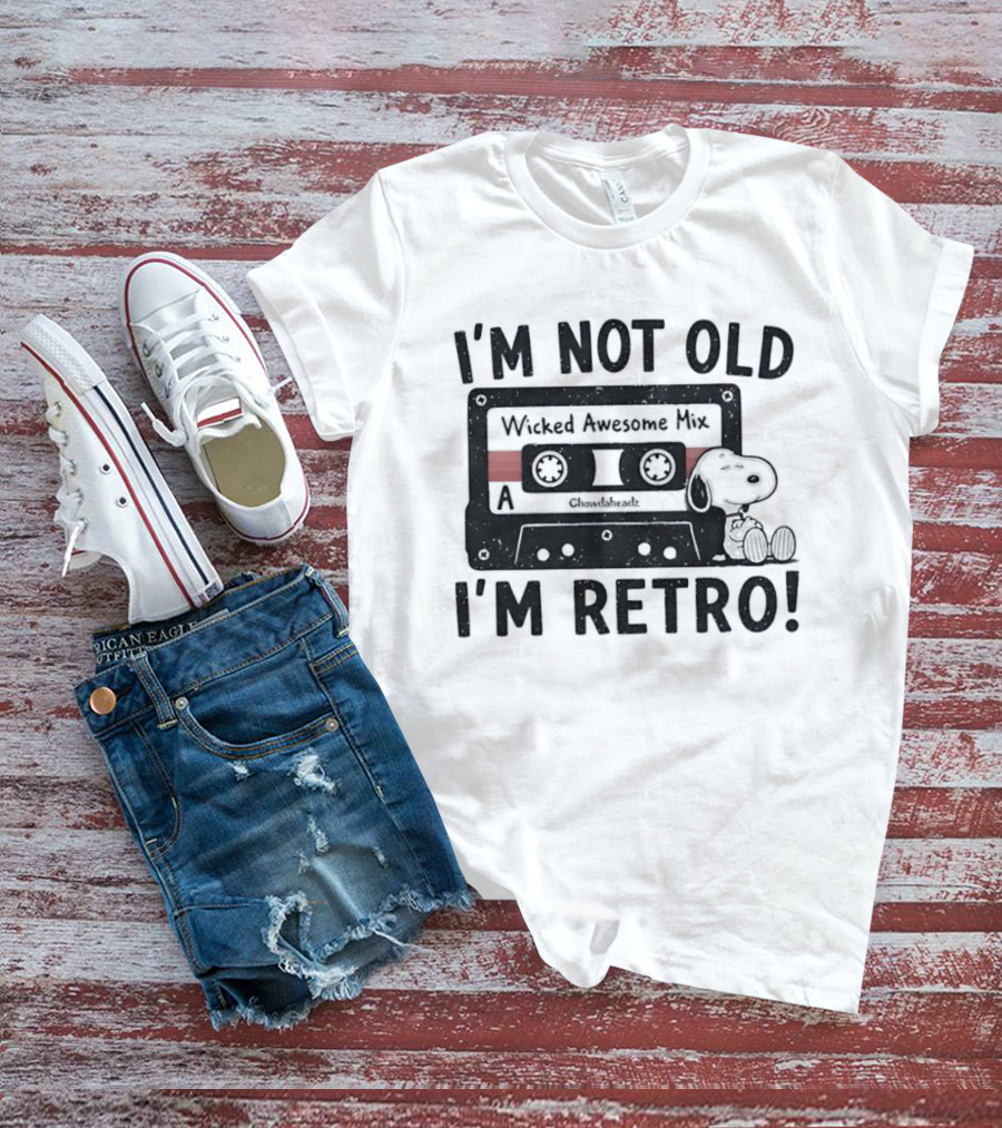 I'm Not Old I'm Retro Wicked Awesome Mix Snoopy T-Shirt