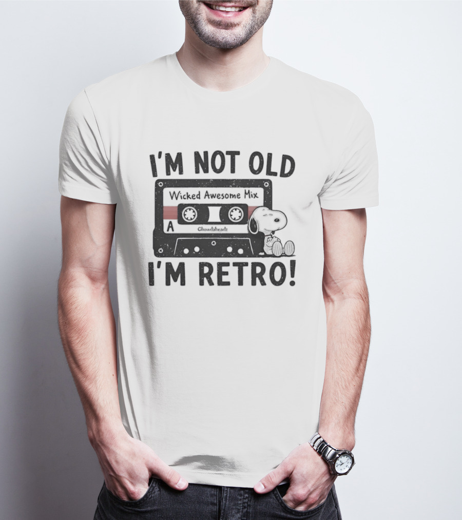 I'm Not Old I'm Retro Wicked Awesome Mix Snoopy T-Shirt