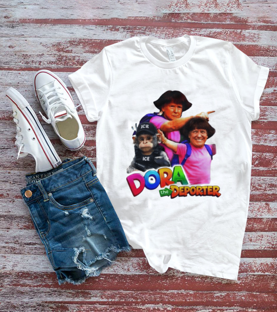 Dora The Deporter ICE Parody Cartoon T-Shirt