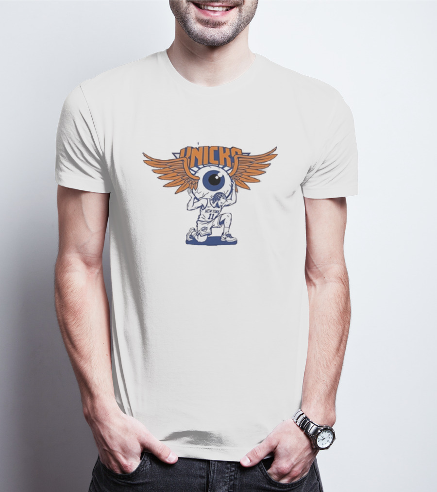 Grateful Dead New York Knicks Jalen Brunson Winged Eyeball Collaboration T-Shirt