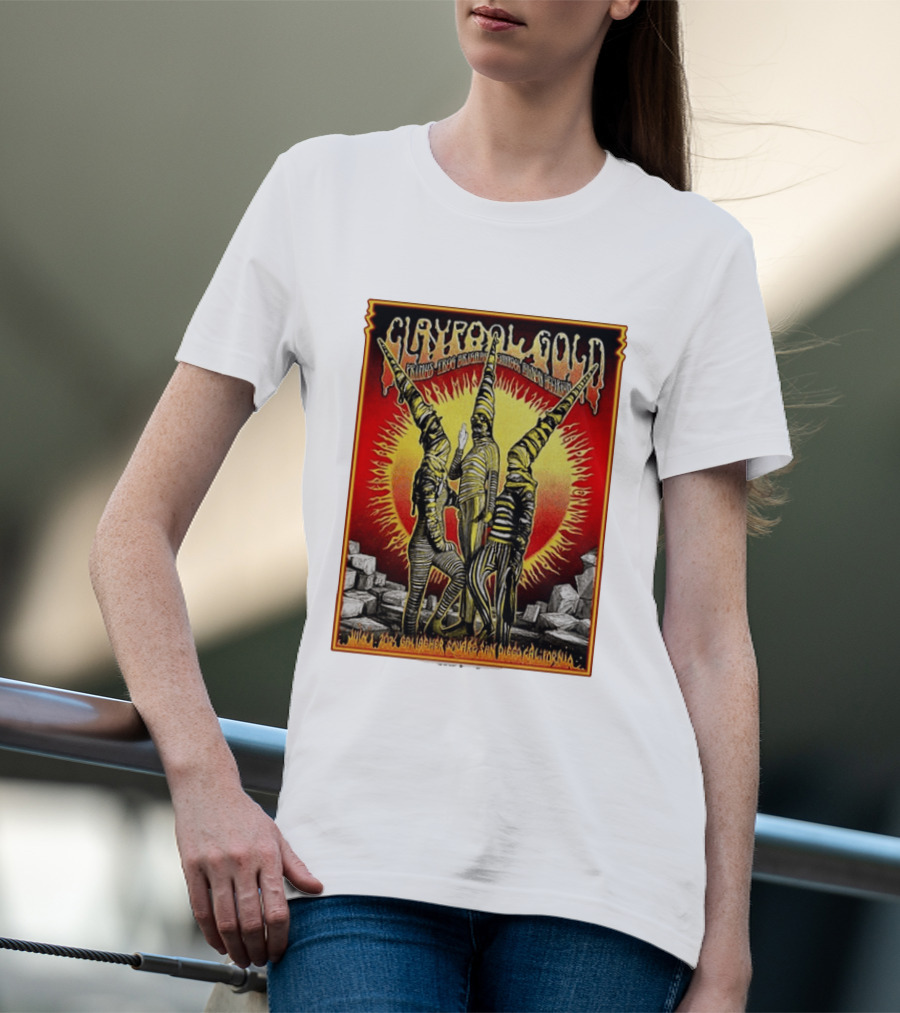 Primus Claypool Gold Tour 2026 Gallagher Square San Diego July 1 Psychedelic T-Shirt