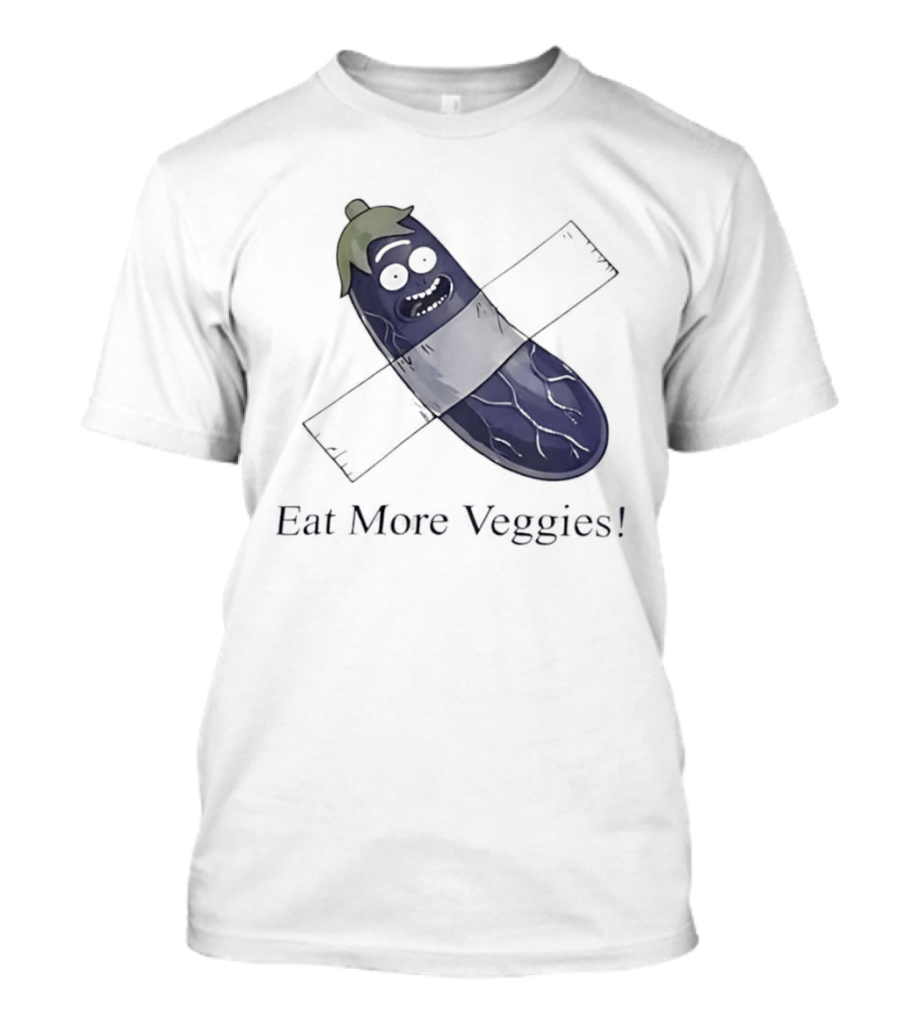 Rick Sanchez Eat More Veggies Tape Pickle T-Shirt
