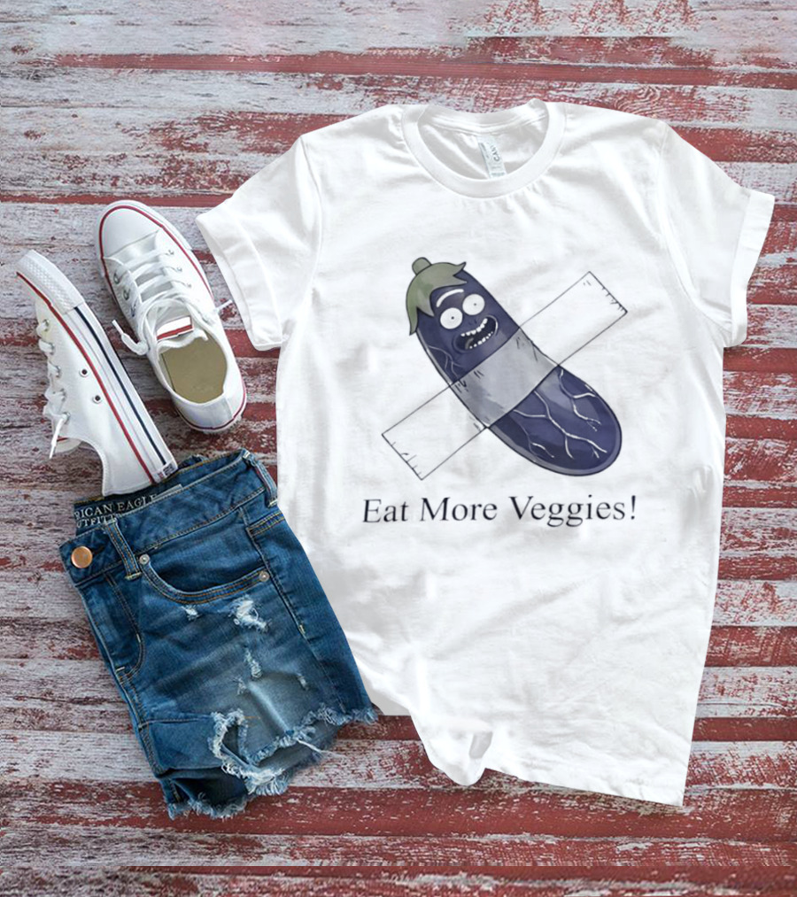 Rick Sanchez Eat More Veggies Tape Pickle T-Shirt