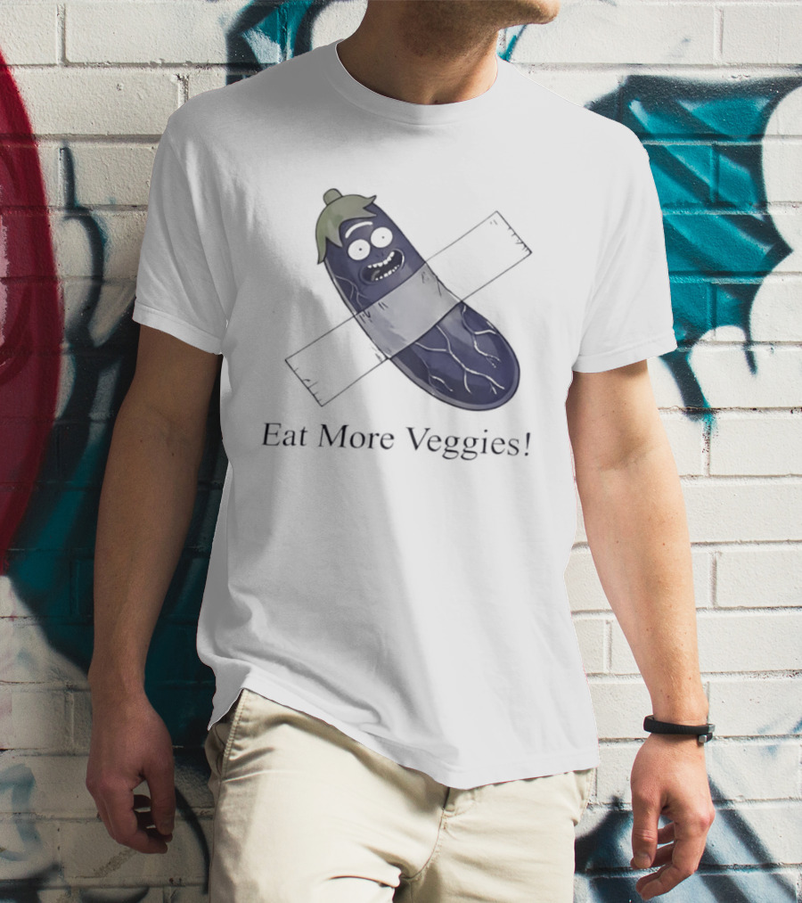 Rick Sanchez Eat More Veggies Tape Pickle T-Shirt