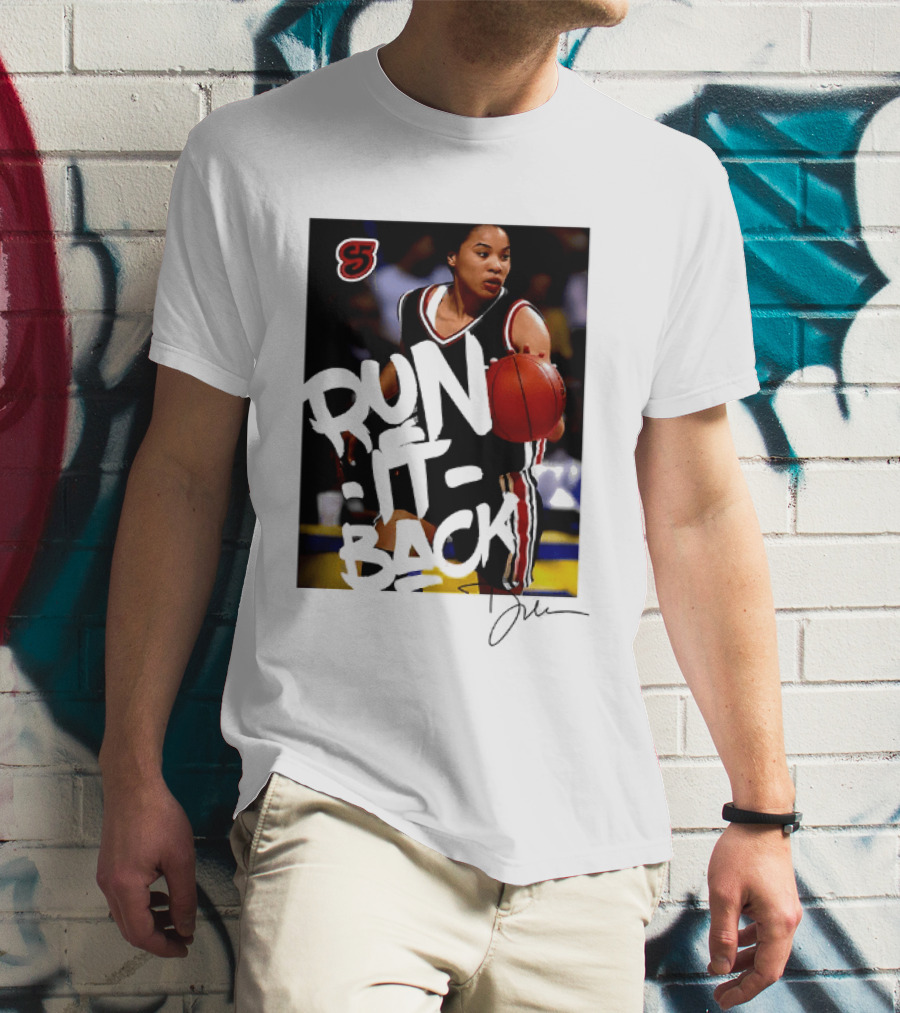 Run It Back Nykesha Sales Connecticut Huskies Basketball Player Action T-Shirt