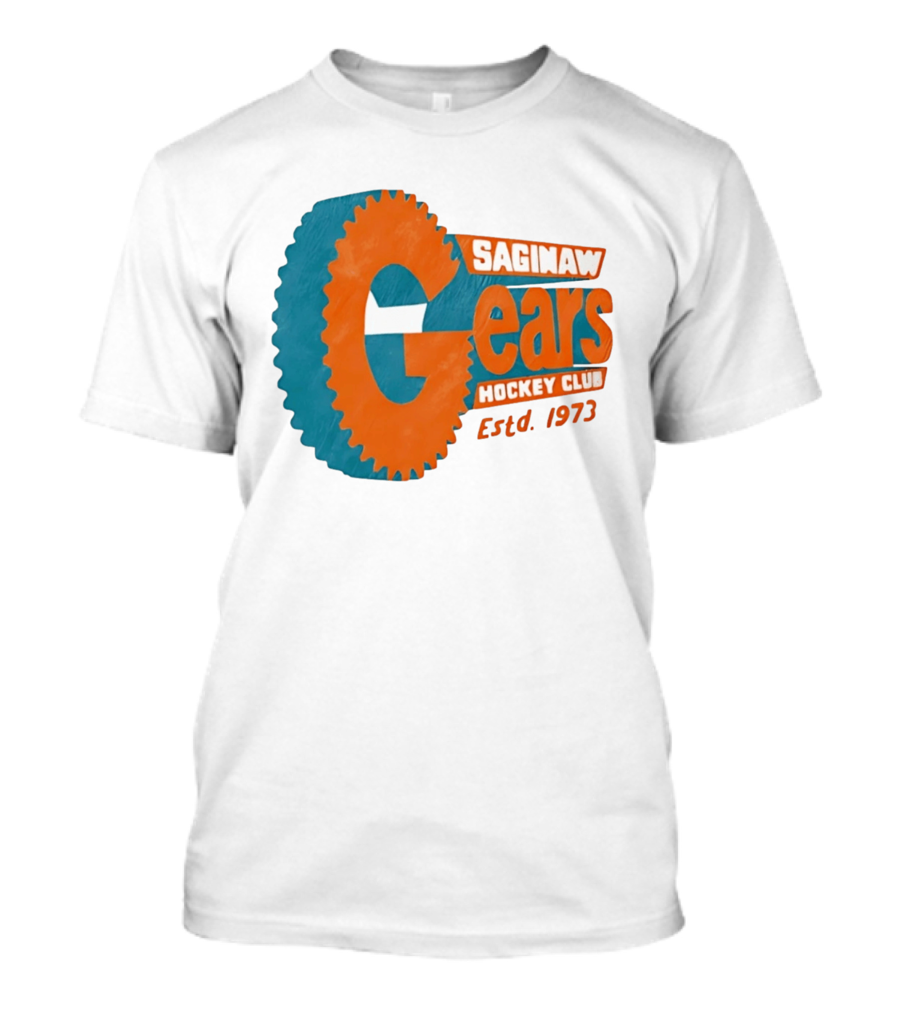 Saginaw Gears Hockey Club Estd 1973 Retro Team T-Shirt
