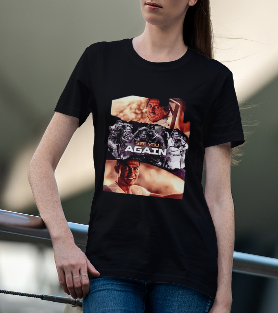 Luka Modric Cristiano Ronaldo Real Madrid See You Again Reunion T-Shirt