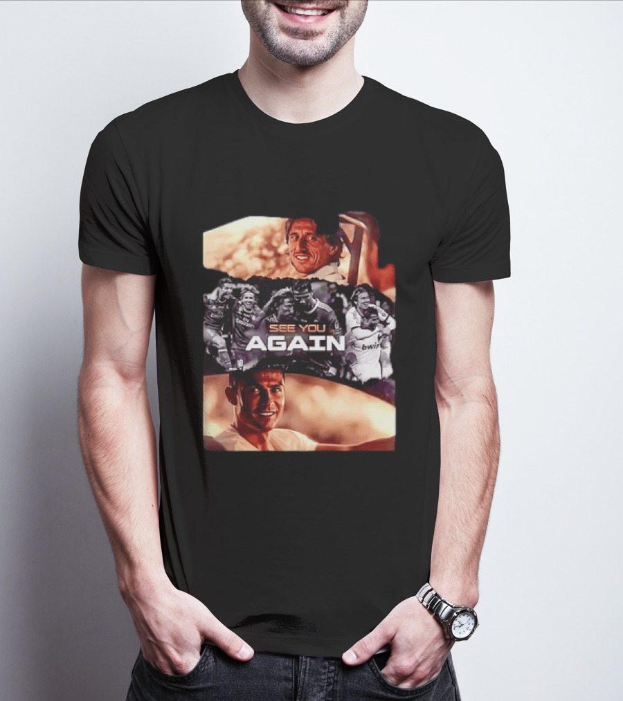 Luka Modric Cristiano Ronaldo Real Madrid See You Again Reunion T-Shirt