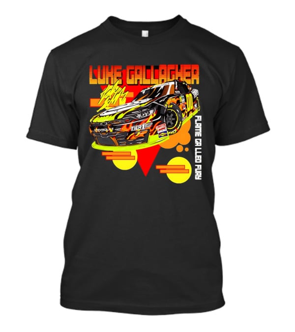 Luke Gallagher Flame Grilled Fury Tier 1 Racing 00 Car T-Shirt