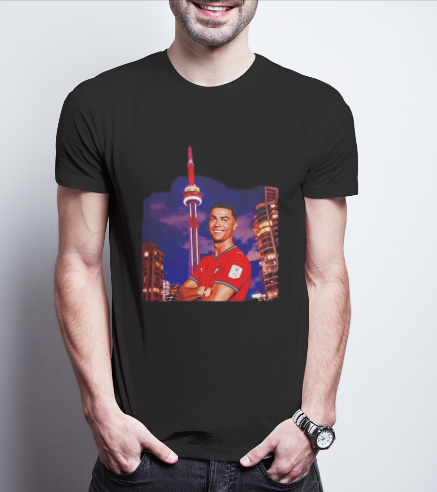 Cristiano Ronaldo Portugal National Team Iconic Victory Celebration T-Shirt
