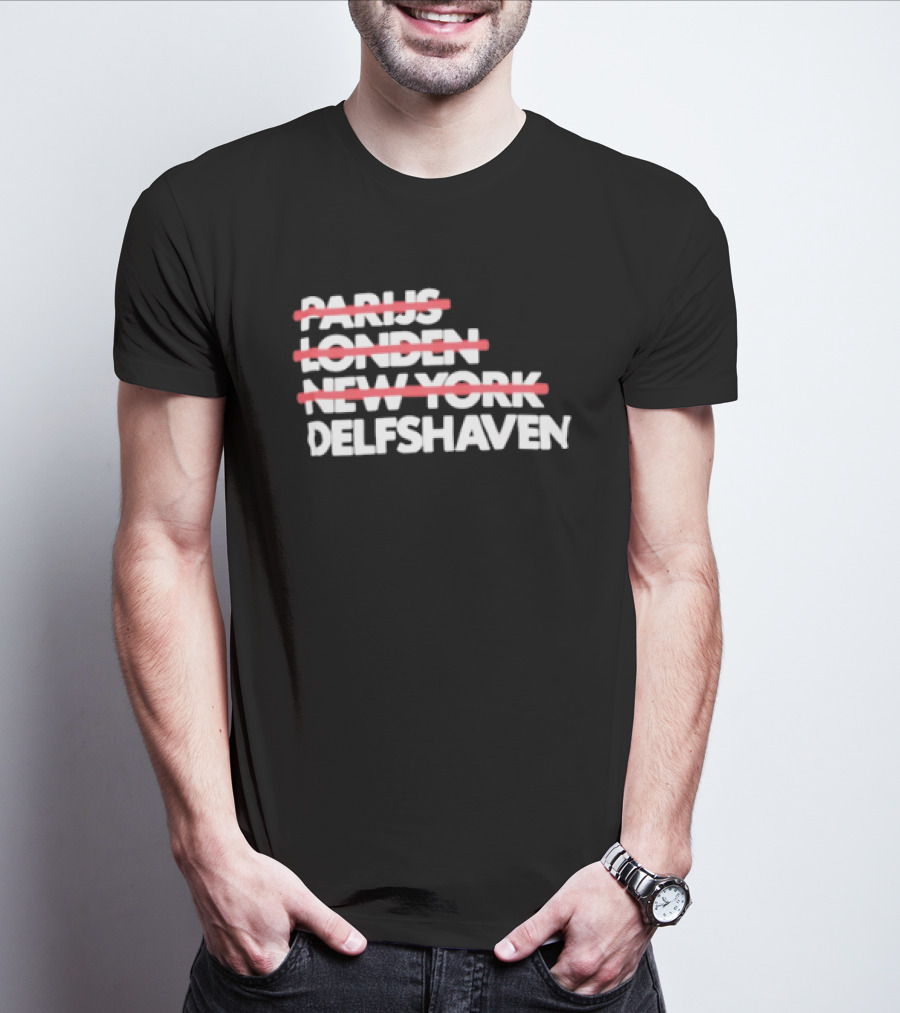 Parijs Londen New York Delfshaven Rotterdam T-Shirt