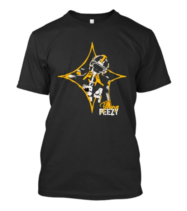 Joey Porter Jr Young Peezy Pittsburgh Steelers Distressed Starburst T-Shirt