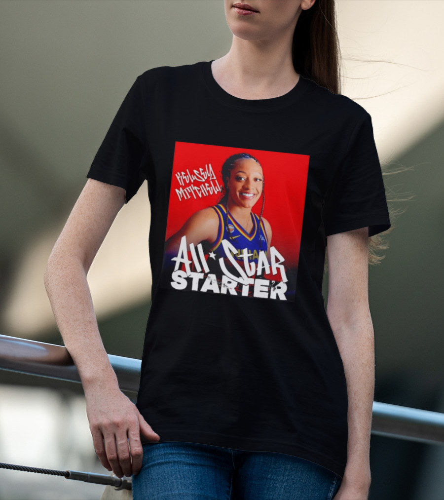 Kelsey Mitchell Indiana Fever All Star Starter Basketball T-Shirt
