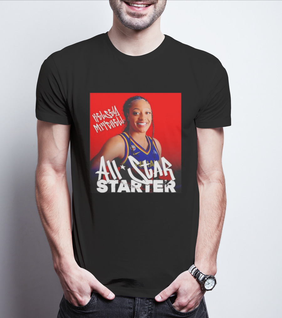 Kelsey Mitchell Indiana Fever All Star Starter Basketball T-Shirt